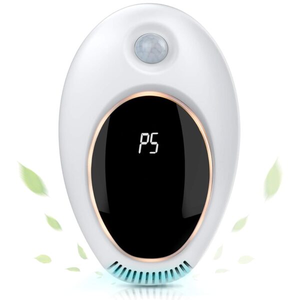 Plug in Air Purifier with Motion Sensor Light for Home, Odor Eliminator Mini Ozone Air Freshener Ionizer Deodorizer to Remove Smell from Pets Smoke Toilet for House Bathroom...