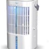 Portable Air Conditioners, 900 ml large tank, Cooling Fan - Evaporative Personal Air Cooler with 7 Colors Night LED 3 Wind Speeds, 2-4h Timer - Portable AC for Home Office Room...