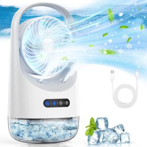 Portable Air Conditioners, Mini Air Conditioner，Air Conditioner Portable with 7-color night light and force 3 winds, Air Conditioner with Office, Bedroom, Room, Home & Camping