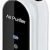 Portable Air Purifier Necklace,Personal Small Air Purifiers,100% No Static Electricity,Rechargeable Ionizer,for Bedroom,Car and Airplane,Black