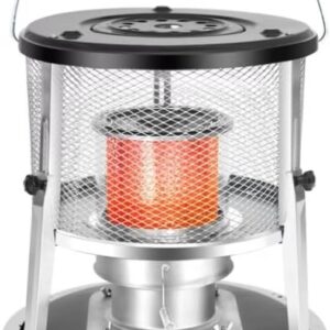 Portable kerosene stove heater, 2-in-1 kerosene heater and stove, 360 ° surround heater, suitable for home heating, cooking, camping, indoor emergency kerosene heater (Glass...