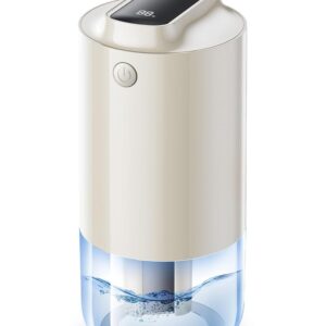Portable Mini Humidifier with Auto-Purification, Cool Mist Humidifierfors for Bedroom Plants Office Travel, Auto On/Off for Car, Built-in Battery, 2 Mist Modes, Color-Changing...