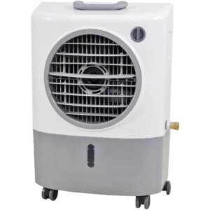 Portable Swamp Coolers - 1300 CFM MC18M Evaporative Air Cooler with 2-Speed Fan, 53.4 dB - 500 sq. ft. Coverage Evaporative Air Cooler Portable High Velocity Outdoor Cooling Fan...