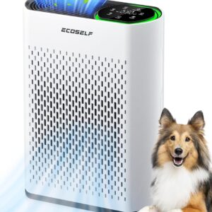 Powerful Air Purifiers for Home Large Room Up to 1400 Ft² with Air Quality Monitor 20dB Sleep Mode, Air Purifier for Bedroom Office Living Room for Pets, Dust Smoke PoIIen...