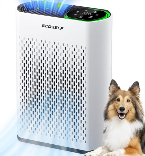 Powerful Air Purifiers for Home Large Room Up to 1400 Ft² with Air Quality Monitor 20dB Sleep Mode, Air Purifier for Bedroom Office Living Room for Pets, Dust Smoke PoIIen...
