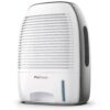 Pro Breeze Premium Electric Dehumidifiers for Bathroom Small, 2200 Cubic Feet (250 sq ft), 52oz, Compact & Portable for Humidity in Home, Basement, Bedroom, Office, RV, Garage -...