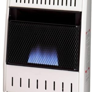 ProCom ML100TBA-B Ventless Propane Gas Blue Flame Space Heater with Thermostat Control for Home and Office Use, 10000 BTU, Heats Up to 500 Sq. Ft., Includes Wall Mount and Base...