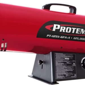 ProTemp 125,000 BTU LP Propane Heater | For Warehouses, Garages, Barns and Workshops up to 3125 Sq feet (PT-125V-GFA-A)