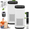 Puppy Mothers Pet Air Purifier, with True HEPA 3-in-1 Filters, Pet Air Purifiers for Home Cat Pee Smell, Covers Up to 990 Ft², Quiet 360° intake Air Cleaner for Dust Smoke Odor...