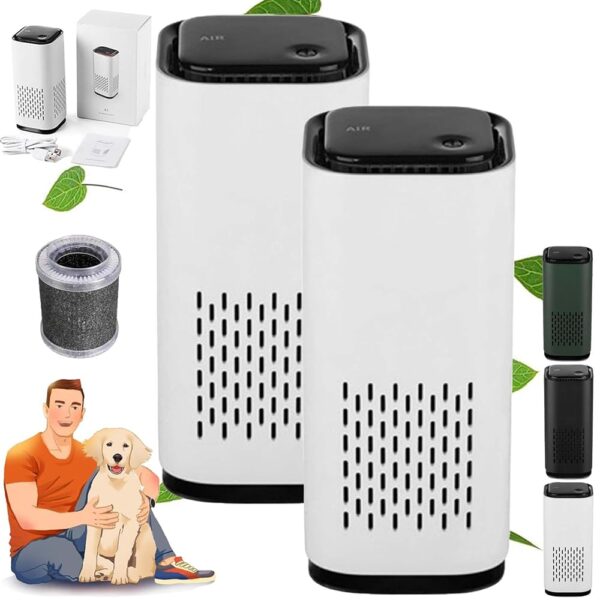 Puppy Mothers Pet Air Purifier, with True HEPA 3-in-1 Filters, Pet Air Purifiers for Home Cat Pee Smell, Covers Up to 990 Ft², Quiet 360° intake Air Cleaner for Dust Smoke Odor...