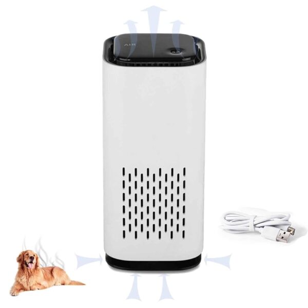 Puppymothers the Pet Air Purifier Covers 100 Sq Ft, Puppymothers Pet Air Purifier, 2024 New Pawtins Pet Air Purifiers for Home Pet Smell, 18db for Cat & Dog Kennels and Litter...