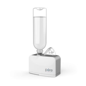Pure Enrichment MistAire Travel - Ultrasonic Cool Mist Water Bottle Humidifier with Auto Shut-Off, Mood Light, Fold-Out Leg, and Storage Bag for Portable Use at Home, Office,...