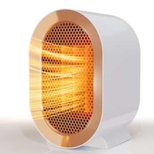 QQT Electric Space Heater,Portable Energy Efficient Space Heaters for Indoor Use,Two-Speed Portable Heater Fan for Office with Adjustable,Overheating Protection,Dumping Shutdown...