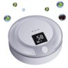Rechargeable Refrigerator Air Purifier, Ozone Purification System, Screen design,3 Speed, Portable Mini refrigerator deodorizer for Car, Bedroom,Shoe Cabinet, Refrigerator (white)