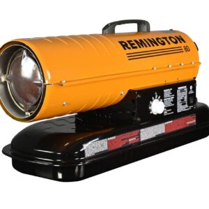 Remington 80,000 BTU Diesel/Kerosene Heater | For Warehouses, Construction, Garages, Barns and Workshops (REM-80T-KFA-O)