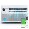 ROVSUN 8000 BTU Inverter Window Air Conditioner with WiFi, Energy-Star Window AC Unit with Remote & App Control, Ultra Quiet Design & Easy Install Kit, Work with Alexa/Google...