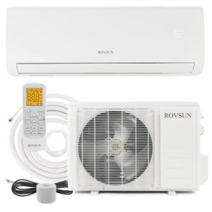 ROVSUN 9000 BTU Mini Split AC/Heating System with Inverter, 19 SEER 115V Energy Saving Ductless Split-System Air Conditioner with Pre-Charged Condenser, Heat Pump, Remote...