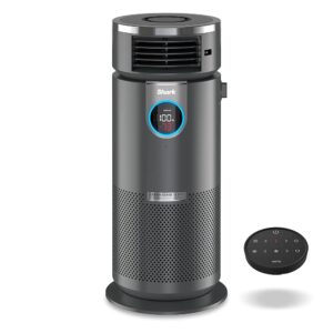 Shark 3 in 1 Air Purifiers for Home, Bedroom, or Office with HEPA Filter, Small Space Heater and Fan Combo, Covers up to 500 Sq Ft, Clean Sense Technology, HC452, Heat or Cool,...