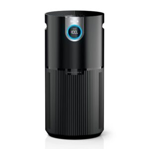 Shark Air Purifier MAX with NanoSeal HEPA, Cleansense IQ, Odor Lock, Cleans up to 1200 Sq. Ft. and 99.98% of particles, dust, allergens, smoke, 0.1–0.2 microns, Grey, HP202...