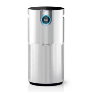 Shark HP200 Air Purifier MAX with Nanoseal HEPA, Cleansense IQ, Odor Lock, Cleans up to 1000 Sq. ft. and 99.98% of Particles, Dust, Allergens, Smoke, 0.1–0.2 Microns, White...
