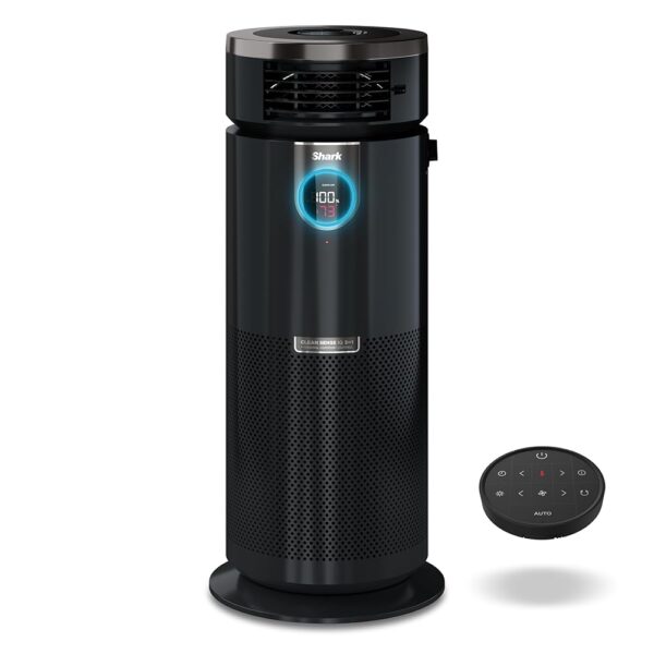 Shark R-HC501 3-in-1 Max 1000 Sq.Ft with NanoSeal HEPA, Cleansense IQ, Odor Lock Heater & Fan Air Purifier, Charcoal Grey - Certified Refurbished