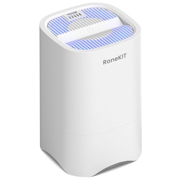 Small Air Purifiers for Home, HEPA Air Purifiers for Small Room, Portable Mini Air Purifier for Office, Desktop, Bedroom, Quiet Air Cleaner for Smoke, Dust, Odor(White)