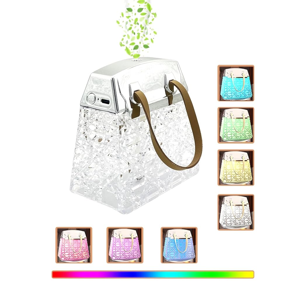 Small Humidifier, Portable 300ml Mini Humidifier for Bedroom, Office, Plants, Auto Shut-Off and 7 Color Lights, Super Quiet (White) Small Humidifier, Portable 300ml Mini Humidifier for Bedroom, Office, Plants, Auto Shut-Off and 7 Color Lights, Super Quiet (White)