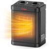 Small Space Heater for Indoor Use, 1500W/900W PTC Ceramic Space Heater with Thermostat, 3 Modes, Safety Quiet Heating, Multiple Protection, Portable Heater for Office Room Desk Use