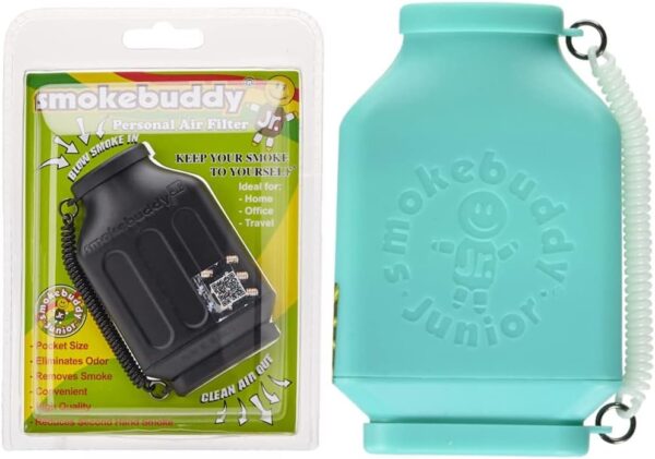 smokebuddy smokebuddy Jr Black Personal Air Filter & Smoke Buddy Teal Junior Personal Air Filter