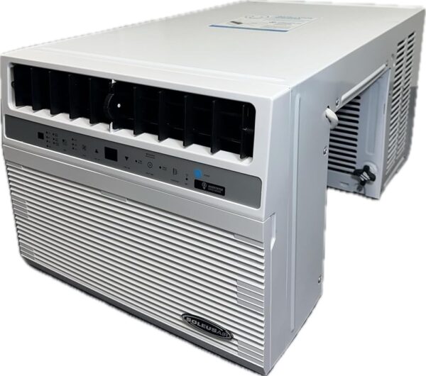 Soleus Air 10,000 BTU Window Air Conditioner with 10,000 BTU Heater, 12.5" Extra Thick Wall Compatible, Wi-Fi Enabled, Saddle Mount, and Quiet Operation in White