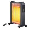 Space Heater, 1500W Portable Electric Heater for Bedroom,Remote Control, Fast Heating, 12h Timer, Adjustable Thermostat, Quiet Convection Heater for Indoor Use Large Room Office...