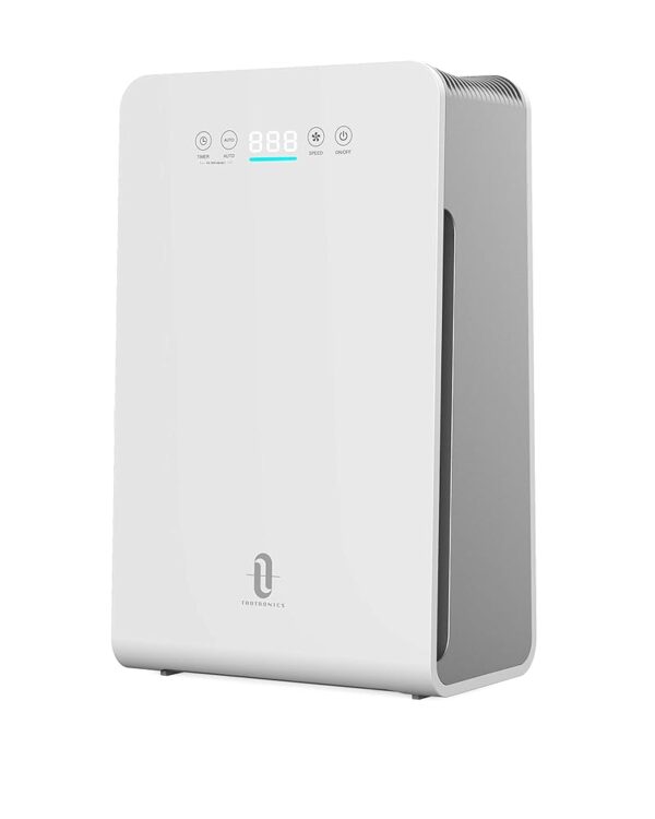 TaoTronics TT-AP007 Air Purifier for Home, H13 True HEPA Filter Bedroom Air Cleaner with Air Quality Monitor, Auto Purification Mode, Filter Pet Dander Dust Pollen Mold Spore