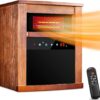 TRUSTECH Infrared Heater,1500W Electric Space Heater with Remote Control 3 Mode, 12H Timer, Overheat & Tip-Over Protection, Chil Lock, Quiet Portable Heaters for Indoor Use...
