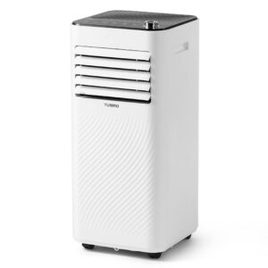 TURBRO Finnmark 8,000 BTU Portable Air Conditioner, Dehumidifier and Fan, 3-in-1 Floor AC Unit for Rooms up to 300 Sq Ft, Sleep Mode, Timer, Remote Included (5,000 BTU SACC)