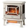 TURBRO Suburbs TS20 Electric Fireplace Infrared Heater, 20" Freestanding Stove with Realistic Dancing Flame Effect - CSA Certified - Overheating Safety Protection - Easy to...