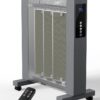 Uthfy Convection Space Heaters for Indoor Use, 1500W Quiet Mica Panel Heater for Large Room, Whole Room Electric Heater with Thermostat, ECO, Remote, Wheel, 12H Timer, Tip-Over...