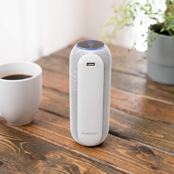 Ventus Go 4 in 1 Portable Air Care System (White) – Experience Pure Air. Enjoy Pure Scent. Scent Diffuser with built-in Digital Air Quality Sensor, 4-Stage Air Purifier and Odor...
