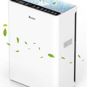 VEWIOR Air Purifiers For Home Large Room Up To 1730 sqft H13 HEPA Air Purifiers Filter With Fragrance Sponge Timer Washable Filter Cover,15 DB Quiet Air Cleaner For Pets Dander...