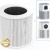 VEWIOR Official A1 A1W Air Purifier Replacement Filter H13 True HEPA Air Purifier Filter, Compatible with VEWIOR HQSC-50 HQKJ-80 A1 A1W Air Purifier
