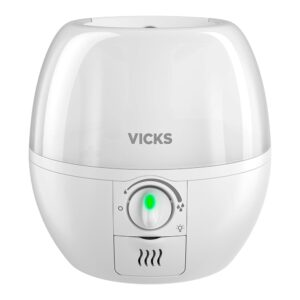 Vicks 3-in-1 SleepyTime Humidifier, No. 1 Brand Recommended by Pediatricians*. Cool Mist Humidifier with Night-Light, and Essential Oil Diffuser for Baby and Kids rooms. Visible...
