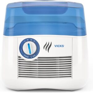 Vicks Cool Mist Humidifier with UV light. Evaporative Humidifier auto-adjusts to room humidity without over humidification. For Kids Bedrooms, Baby Rooms, and More. Use with...