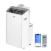 Whynter Inverter Portable Air Conditioner 14,000 BTU with Dual Hose, Dehumidifier, Cooling Fan & Smart Wi-Fi for 600 Sq Ft Rooms, NEX ARC-1230WN, White