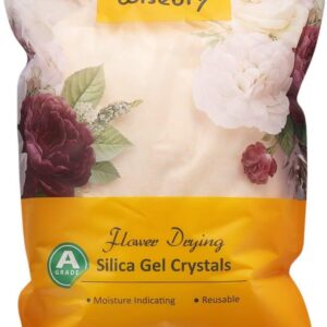 wisedry Silica Gel Flower Drying Crystals - 5 LBS, Color Indicating, Reusable