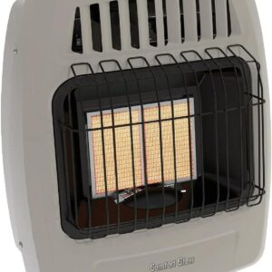 WORLD MKTG OF AMERICA/IMPORT KWN211 2 Plaque 12000 BTU Gas Wall Heater,Gray