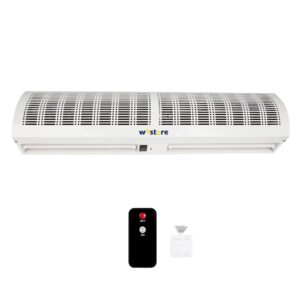 Wostore 36 Inch Remote control Air Curtain Super Power 2 Speeds Adjustable Commercial Indoor Household with Free Magnetic Door Switch,Super Lightweight,CE Certified,Easy...