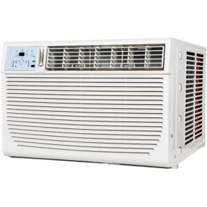 Keystone 24,000 BTU Window Air Conditioner with Dehumidifier and Supplemental Heat, 230V, Window AC for Extra Large Rooms up to 1500 Sq. Ft. with Remote Control, 3 Speeds, and...